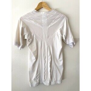 Intelliskin Foundation Pro Shirt Mens XL White V-Neck Compression Activewear Top